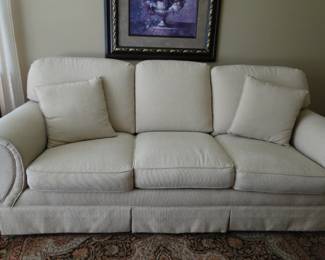 Comfy white couch