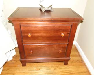 Solid wood nightstand