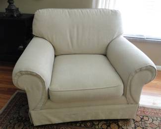 Matching oversized comfy reading chair