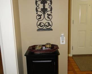 Side table, with some very nice metal accents