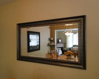 Rectangular mirror, with nice detailed frame