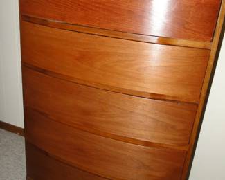 And last in, the matching Mid Century Modern tall dresser