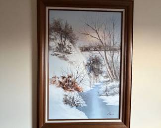 Winter scene artwork 