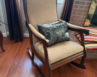 Upholstered rocking chair