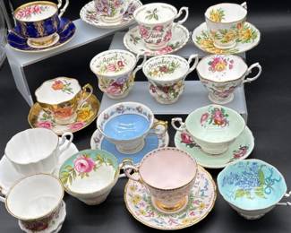 29 15pcRoyalAlbertParagonEnglishBoneChinaTeacupCollection