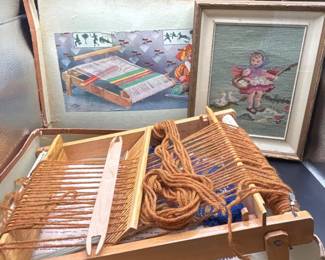 79 SmallVintageHandLoomMidCenturyNeedlepoint