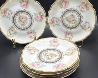 52 6pcGenuineHavilandFranceFloralDessertPlates