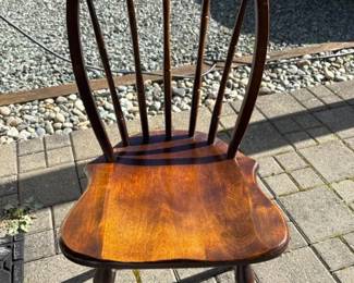 95 VintageAmericanWindsorStyleBowBackSideChair