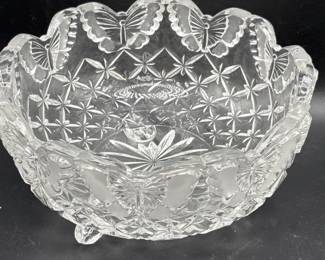 55 7pcBrilliantCutCrystalEtchedGlasswareSet
