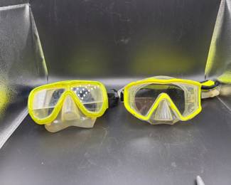 136 PROFESSIONALPANORAMICSCUBAMASKS2pcSetTemperedGlassPurge