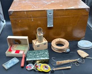 99 VintageWoodenTackleBoxHandmadeFishingRigs