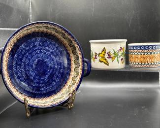 42 3pcDesignerStonewareBoleslawiecPortmeirion