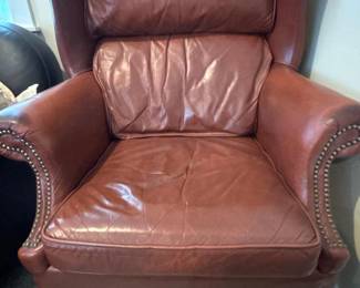 81 BrownFauxLeatherClubChairLargeProfile