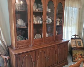 Vintage Davis Cabinet Co. China Hutch