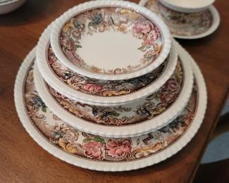 Vintage Johnson Bros China Set - Devonshire