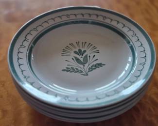 Arabia luncheon plates "Green Thistle"