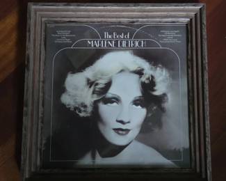 Best of Marlene Dietrich framed album cover
