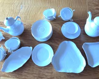 Royal Copenhagen Gold Fan teaset