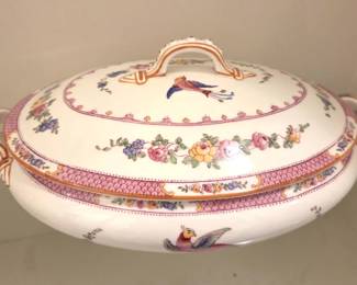 Crescentware covered serving dish
