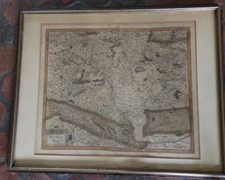 Antique map of Hungary
