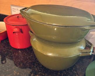 Vintage enamel wear pants