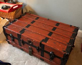 Old vintage trunk