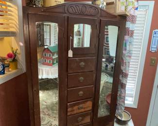 Chifforobe, 7 drawer, 3 door
