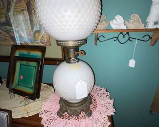 Hobnail Lamp #1