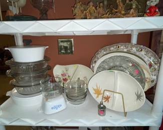 Pyrex, Corning Ware, Anchor Baking Dishes, Serving Platters, Egg Plates