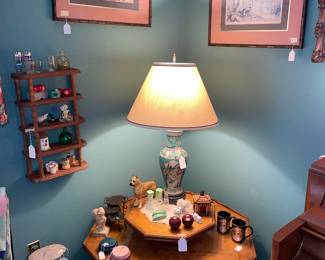 3 Tier Octagon Lamp Table,