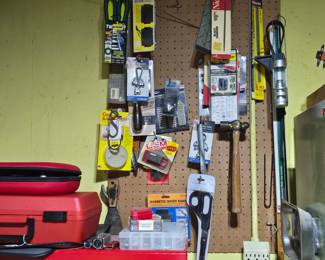 Basement workshop. The amount of stuff in this little room will blow your mind.