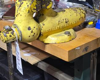 Rare Wilton Bullet Vise, basement workshop