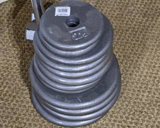 Weights, sold as a set with the bar.