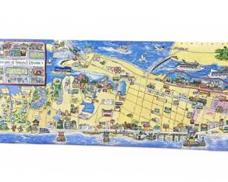 The Historical Strand District Texas Map