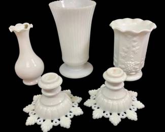 Westmoreland And More Milk Glass Pieces
