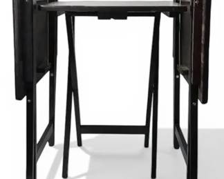 Set Of 3 Wood TV Trays