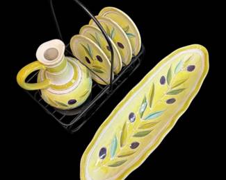 Certified International Bread Oil Dipping Set