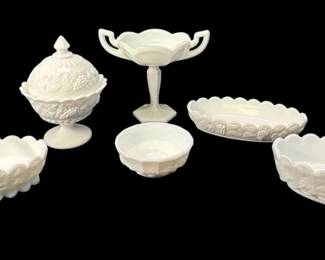Westmoreland Compote  More Milk Glass Bowls