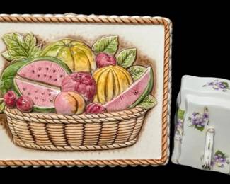 The Haldon Group Porcelain Mold  A Butter Cheese Lid