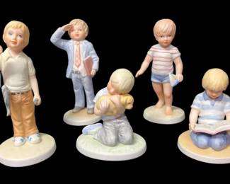 Five 1980s Frances Hook Ceramic Figurines