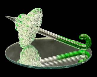 Hand Blown Glass Umbrella Sculpture