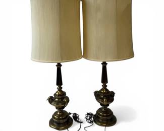 Two Vintage Stiffel Table Lamps