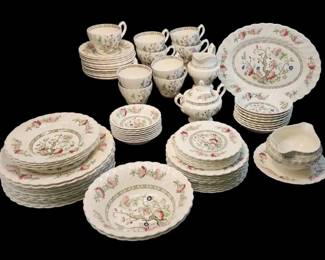 77pc Indian Tree Myott Staffordshire Ware Set