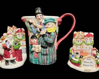 Fitz  Floyd Christmas Village Caroler And More