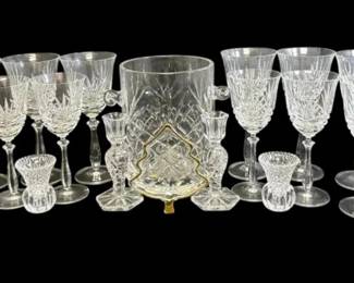 Glassware Set  Wine Glasses, Ice Bucket,  More