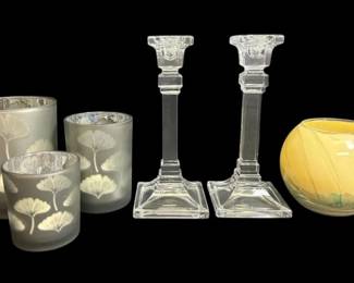 Esque 4 Ivory Candle  Candle Holders