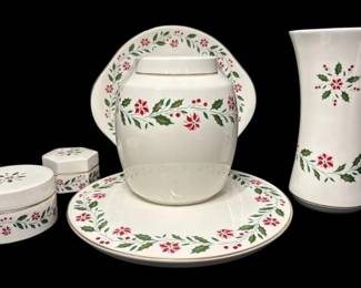 Royal Doulton Holly Patterned Trinket Boxes, Cake Plate, And More