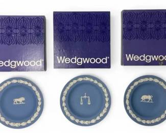 Three Wedgwood 4.5 Inch Zodiac Collector Plates
