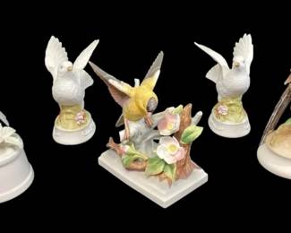 Five Lefton And More Ceramic Bird Figurines