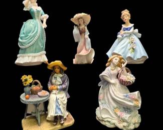 Lady Figurines Lefton, Alfresco  More